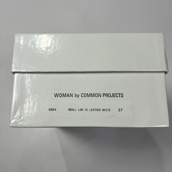 NEW Common Projects BBALL Low Top Sneakers White Shoes 3864 WOMAN EU 37 US 6.5 - Picture 3 of 14